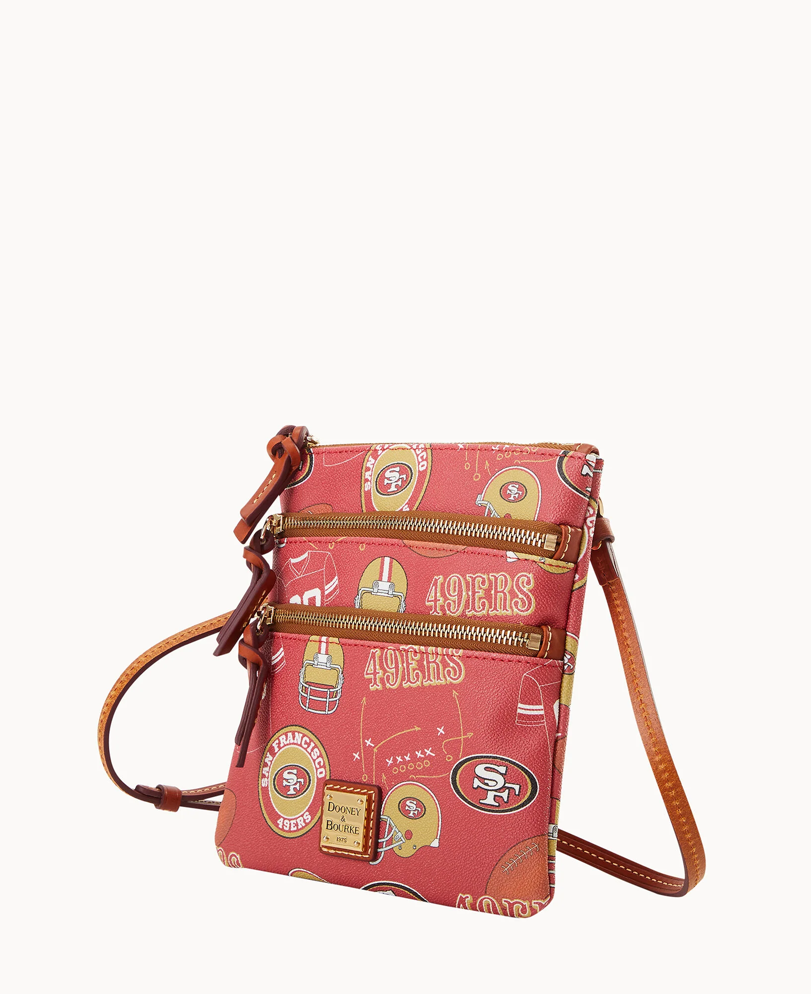 NFL 49ers Triple Zip Crossbody