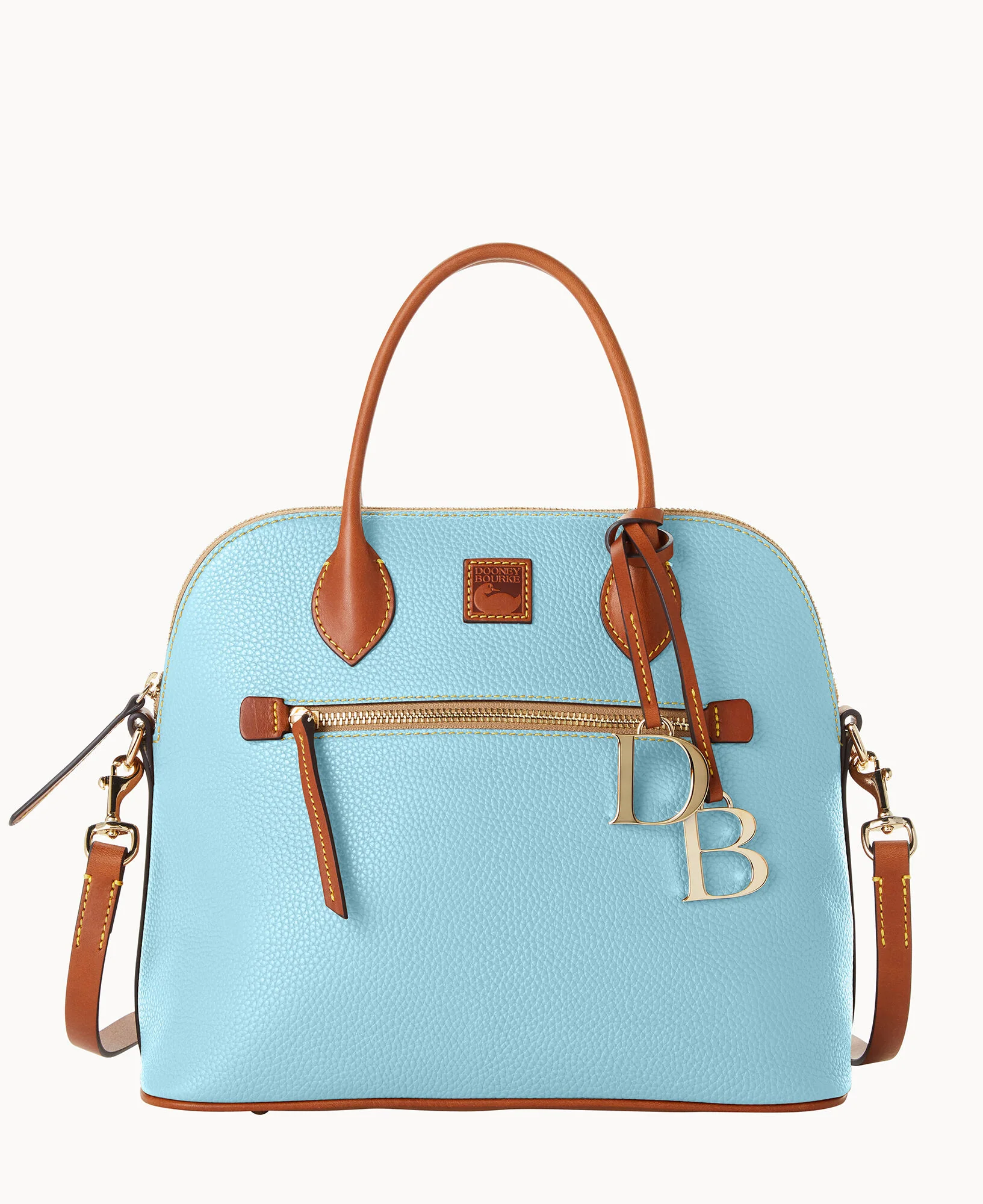 Pebble Grain Large Domed Satchel