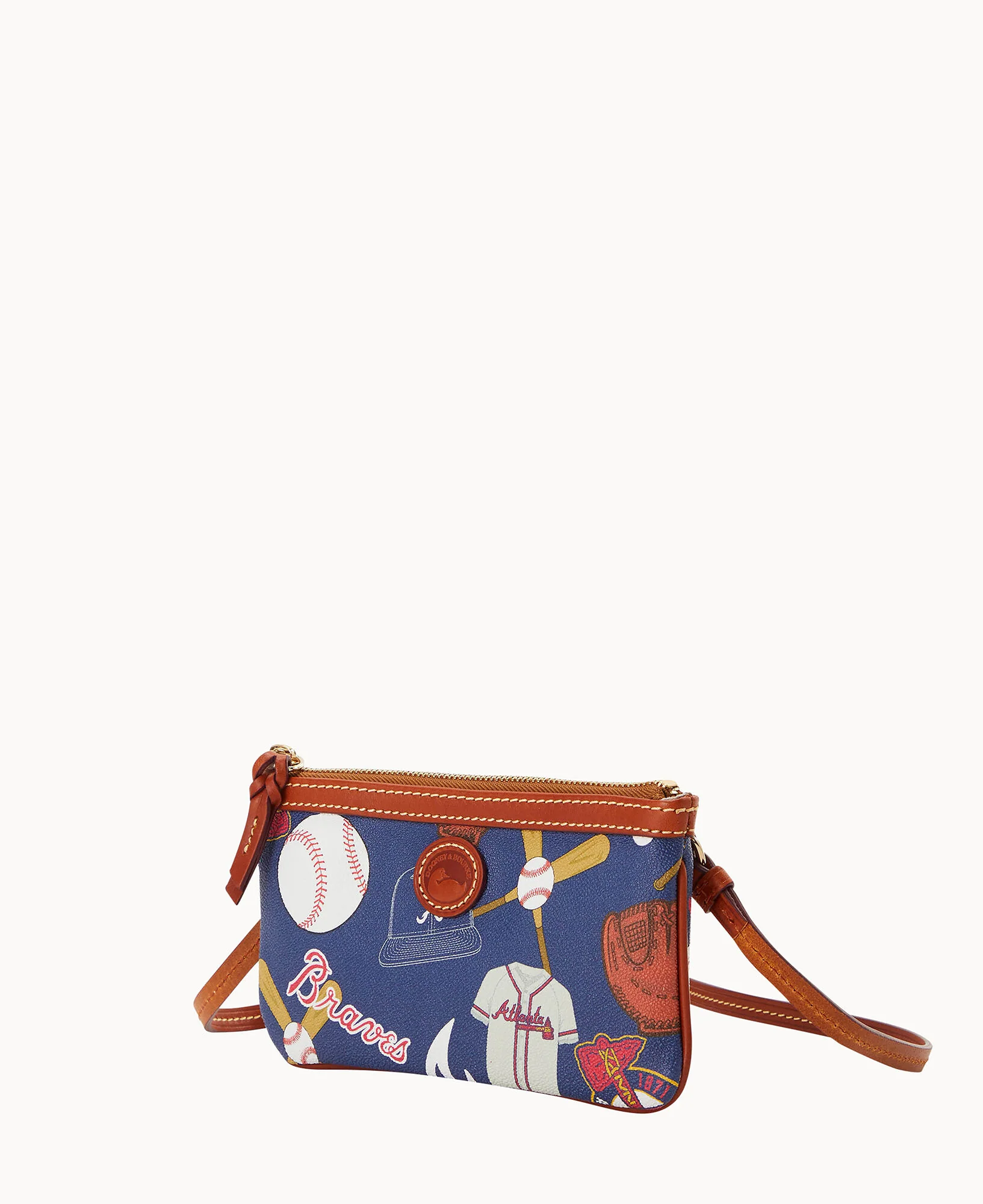 MLB Braves Large Slim Crossbody