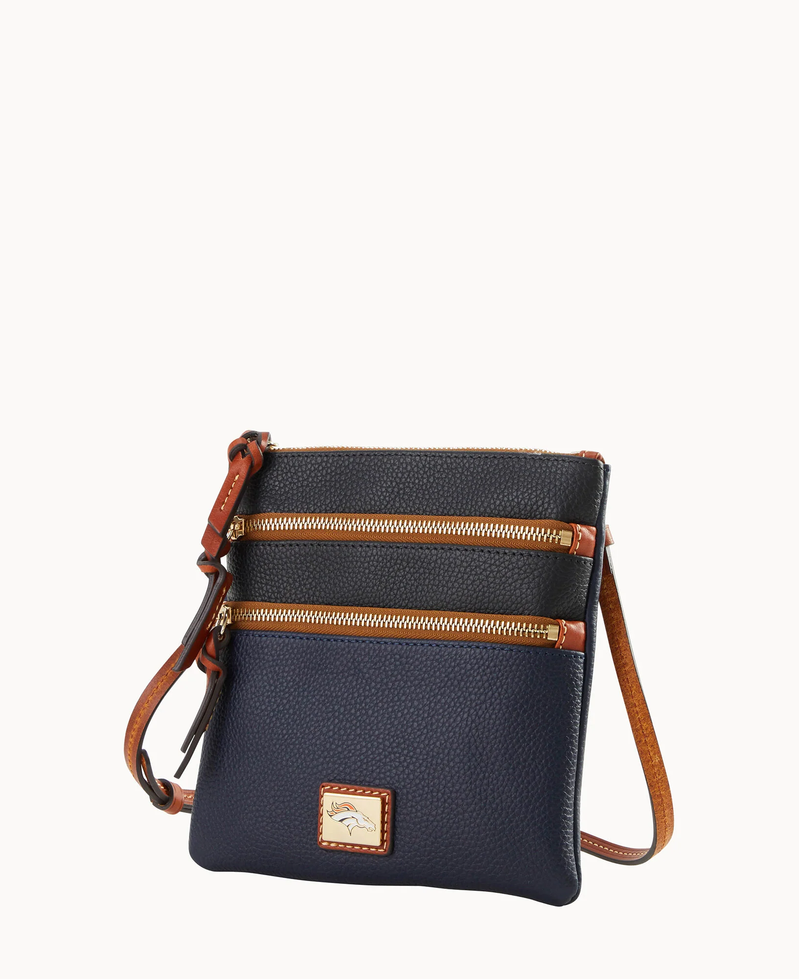 NFL Broncos Triple Zip Crossbody