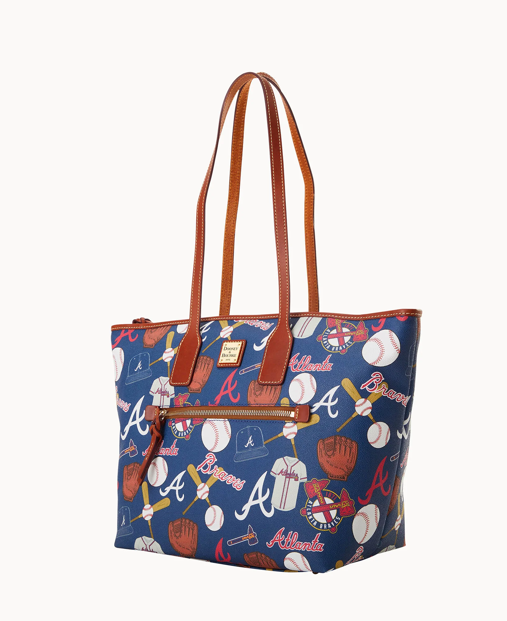 MLB Braves Zip Tote
