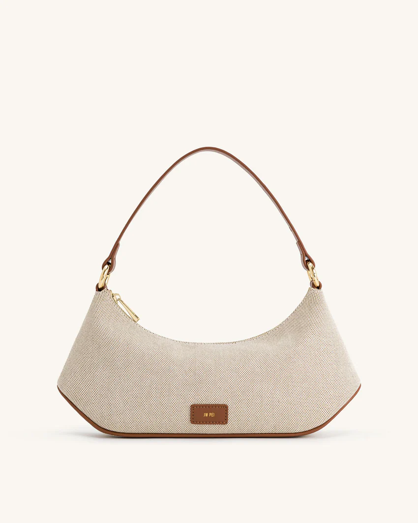 Lily Shoulder Bag - Brown Canvas