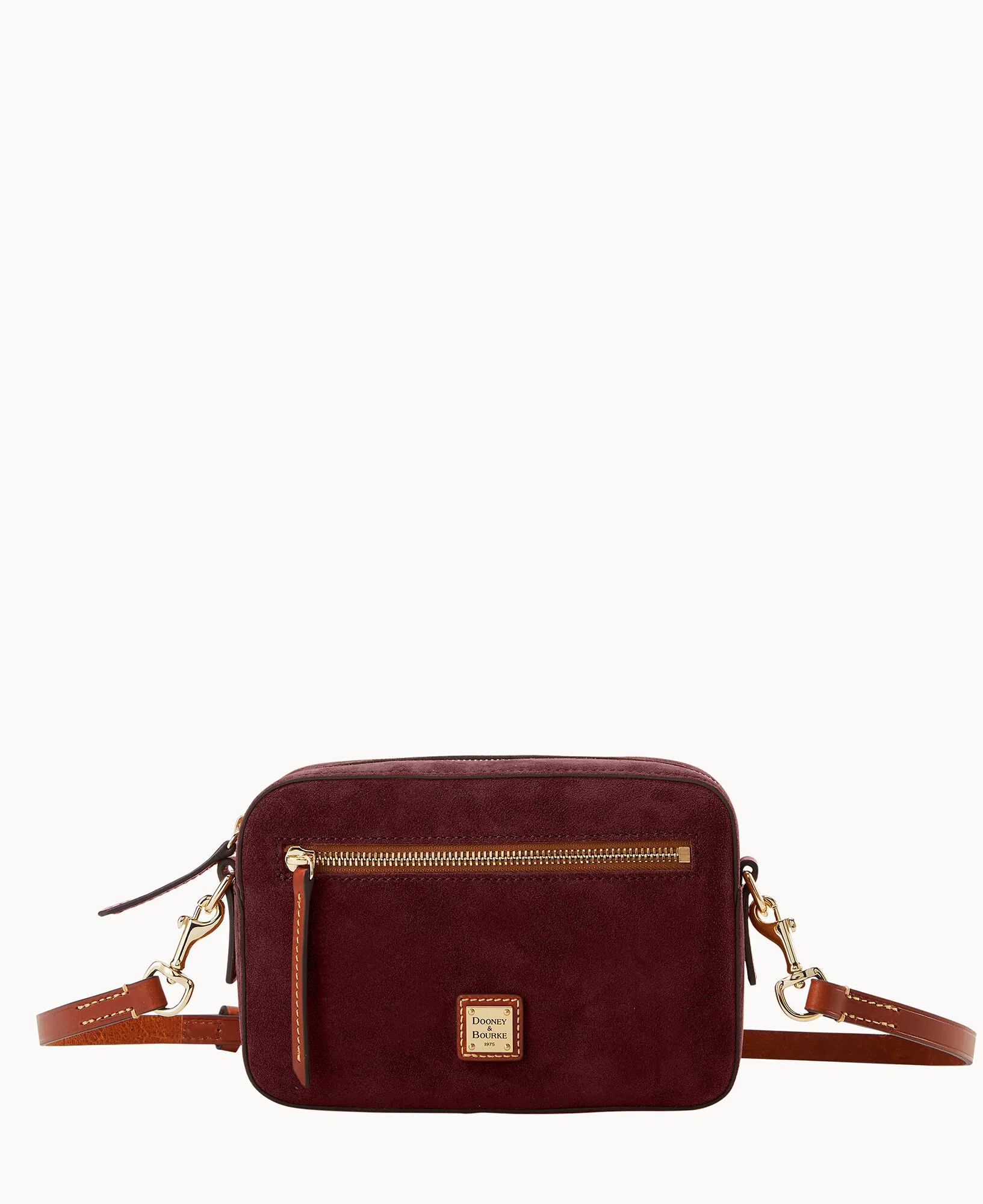 Suede Camera Zip Crossbody