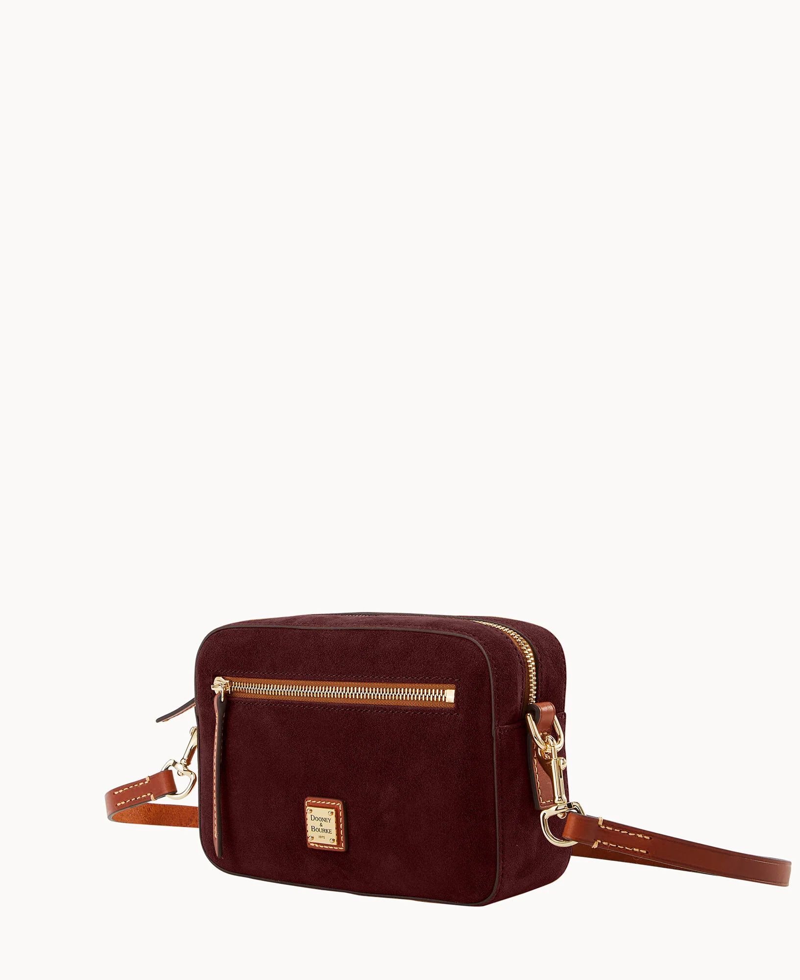 Suede Camera Zip Crossbody