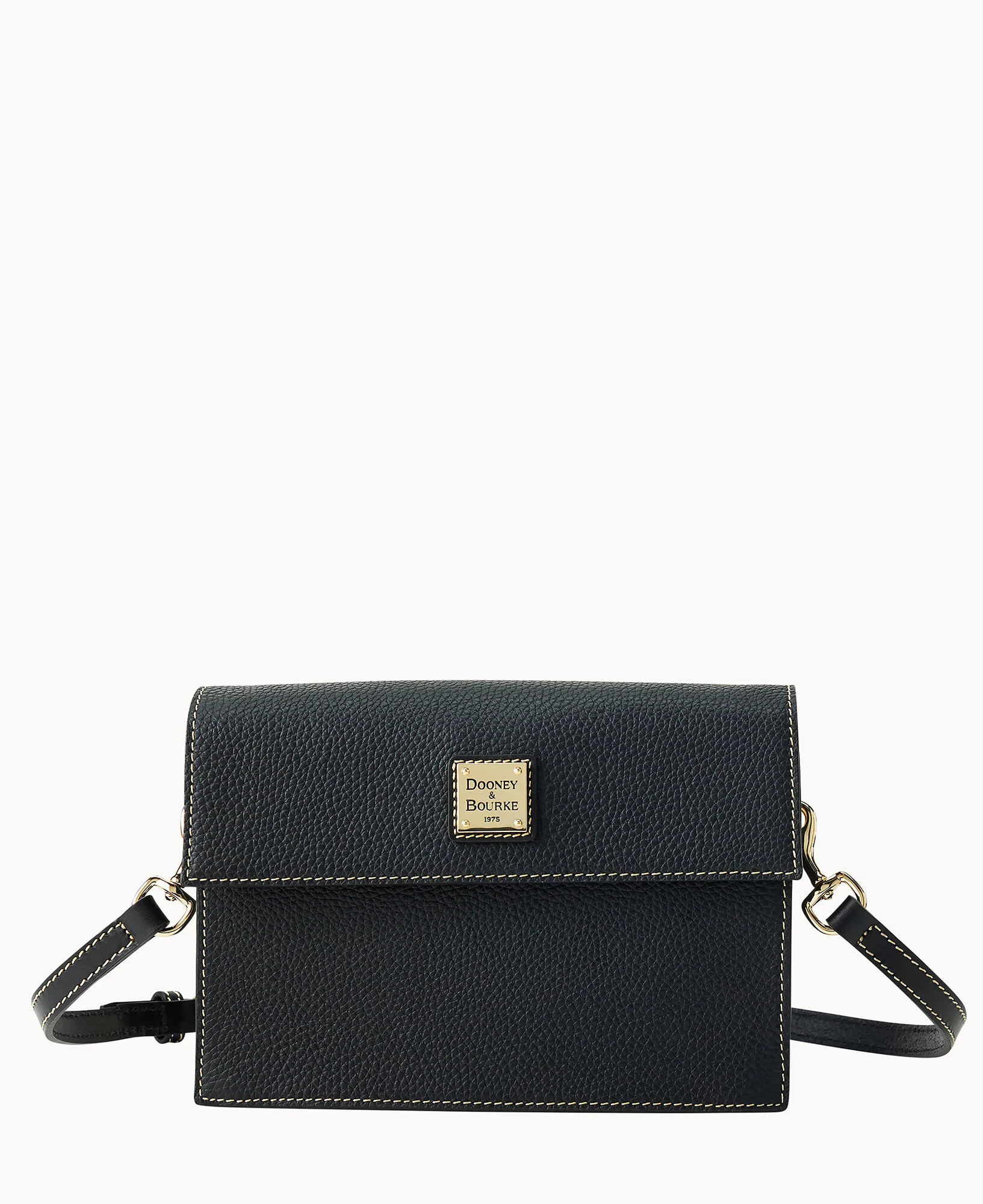 Pebble Grain East West Flap Crossbody