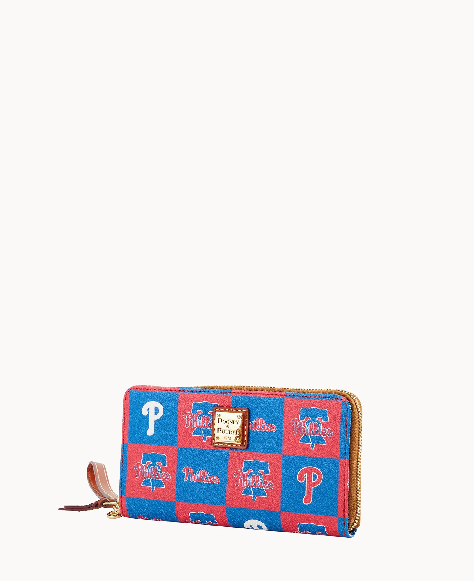 MLB Phillies Large Zip Around Wristlet