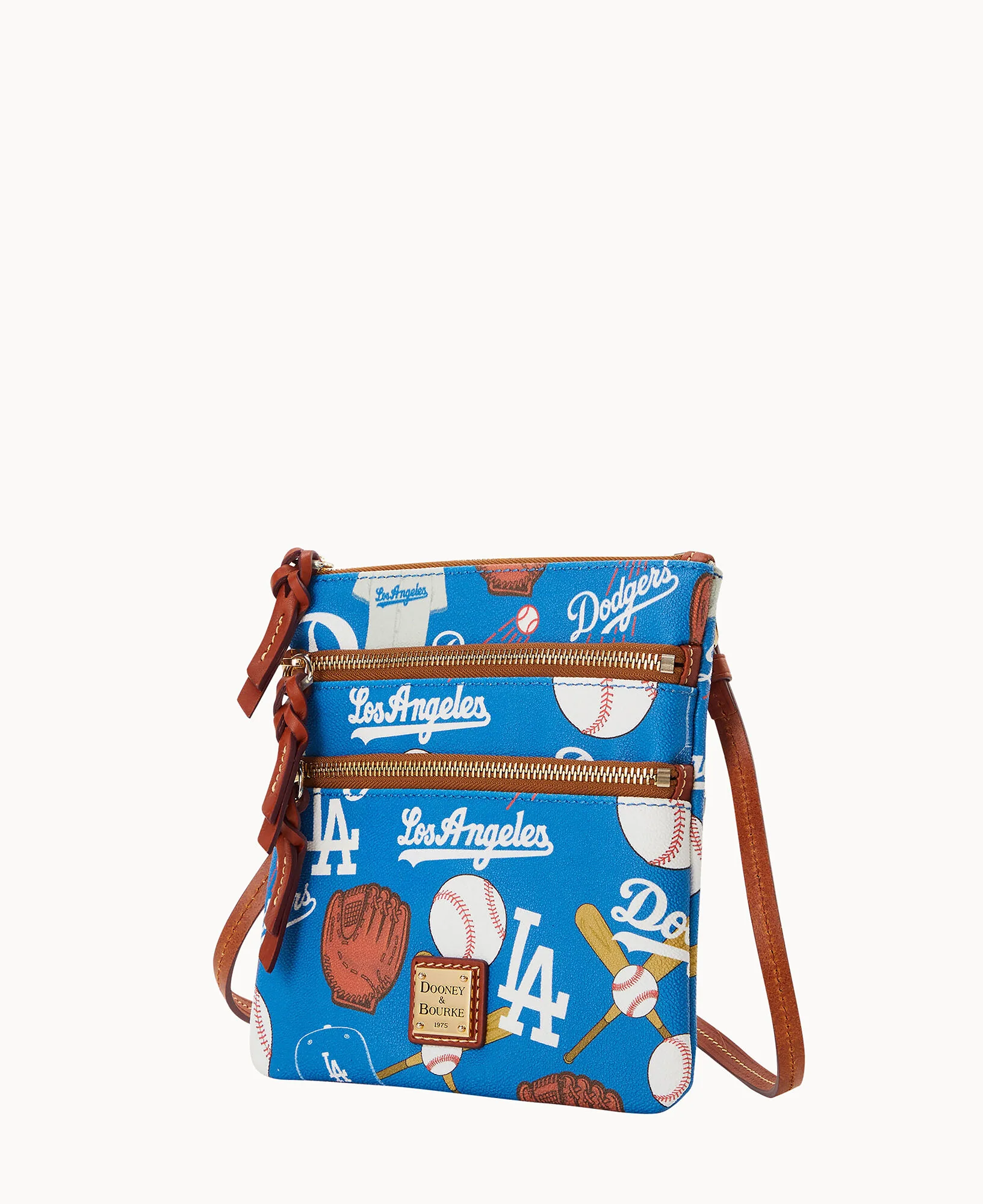MLB Dodgers Triple Zip Crossbody