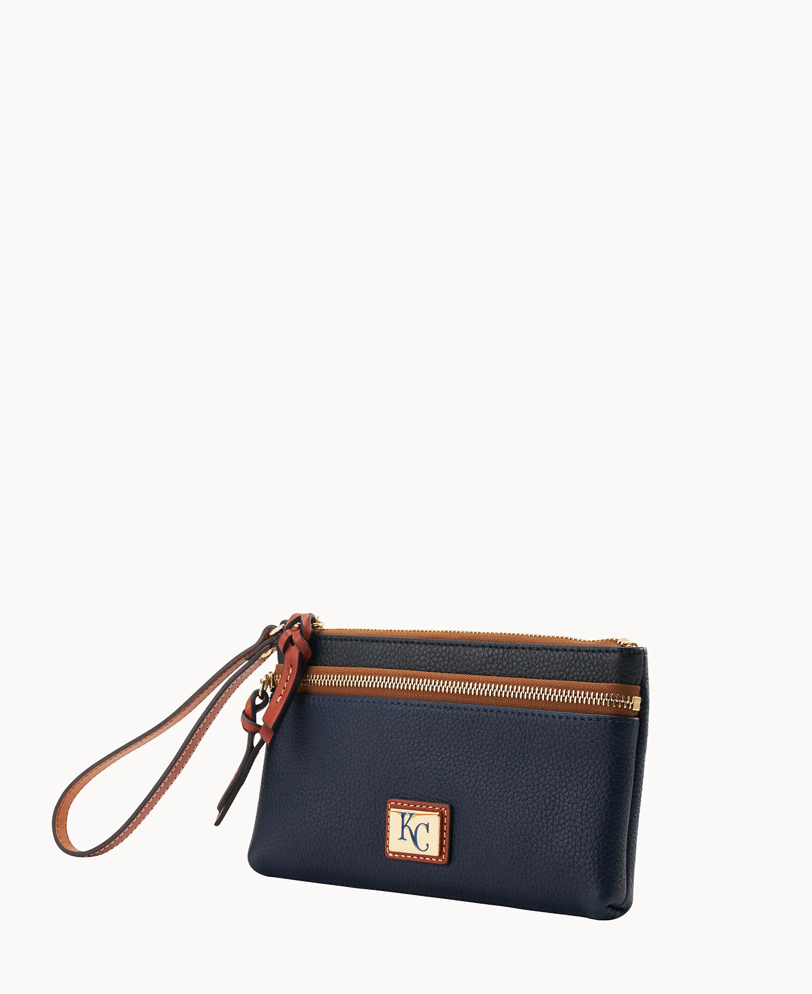 MLB Royals Double Zip Wristlet