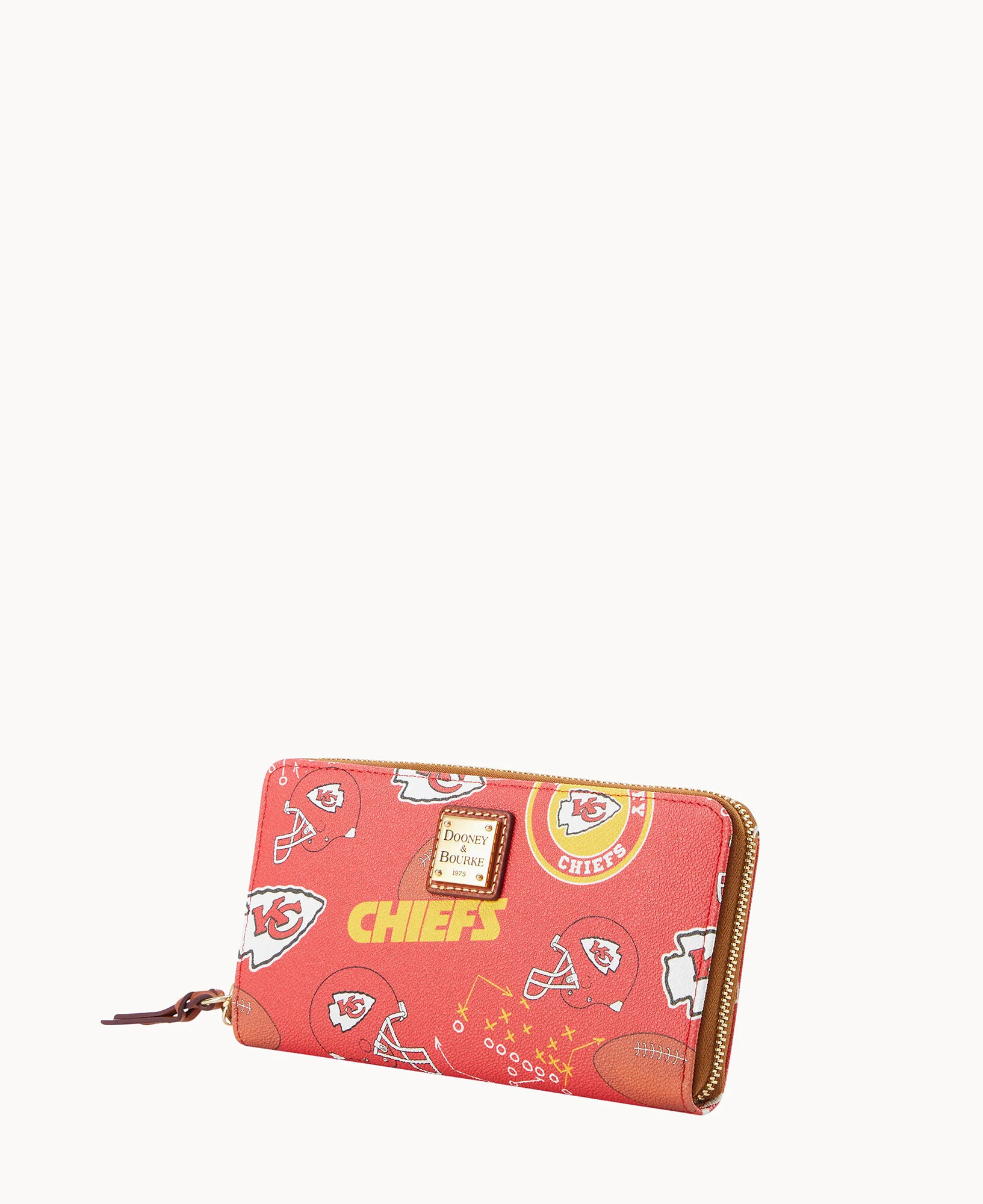 NFL Chiefs Large Zip Around Wristlet