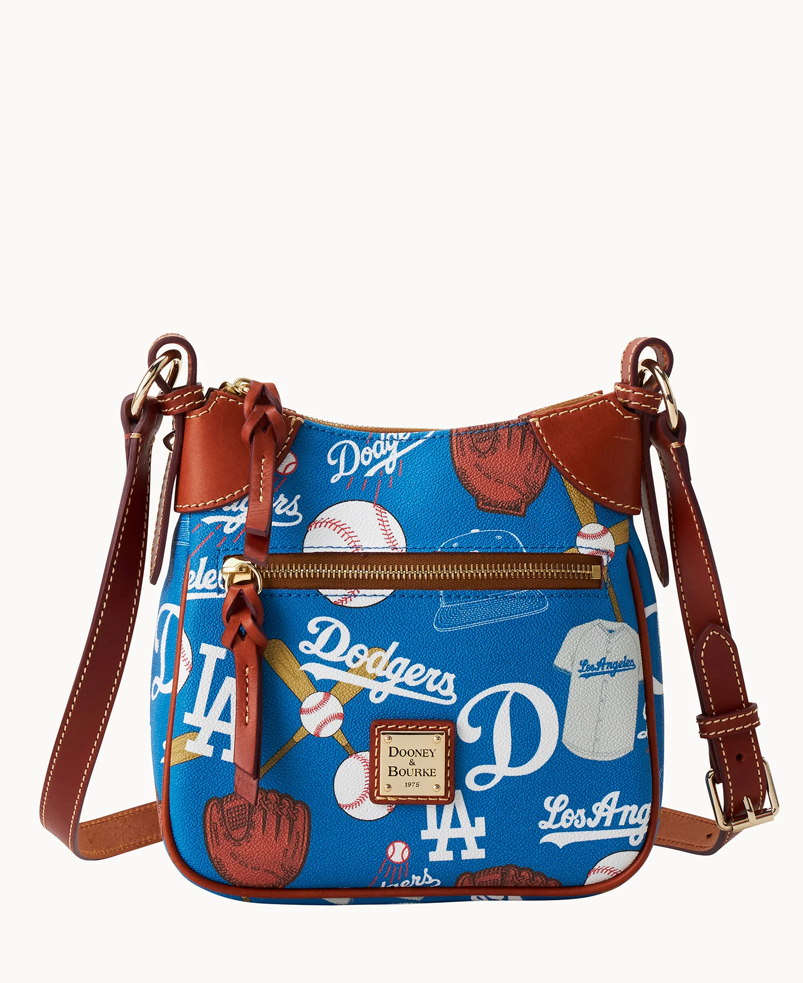 MLB Dodgers Front Zip Crossbody