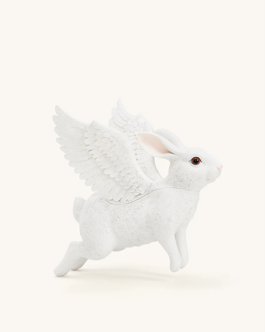 Flying Bunny Shaped Bag - White