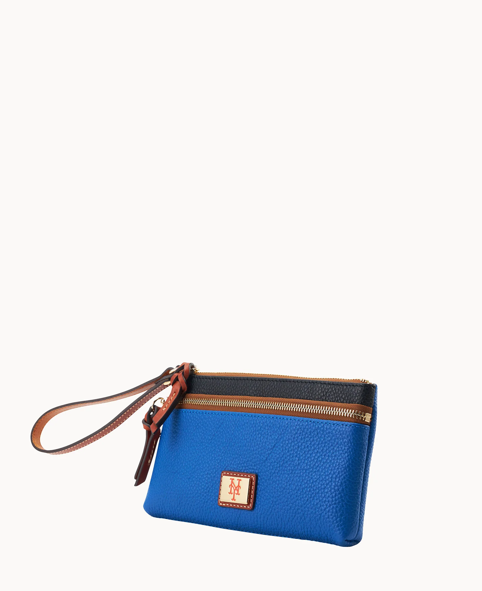 MLB Mets Double Zip Wristlet
