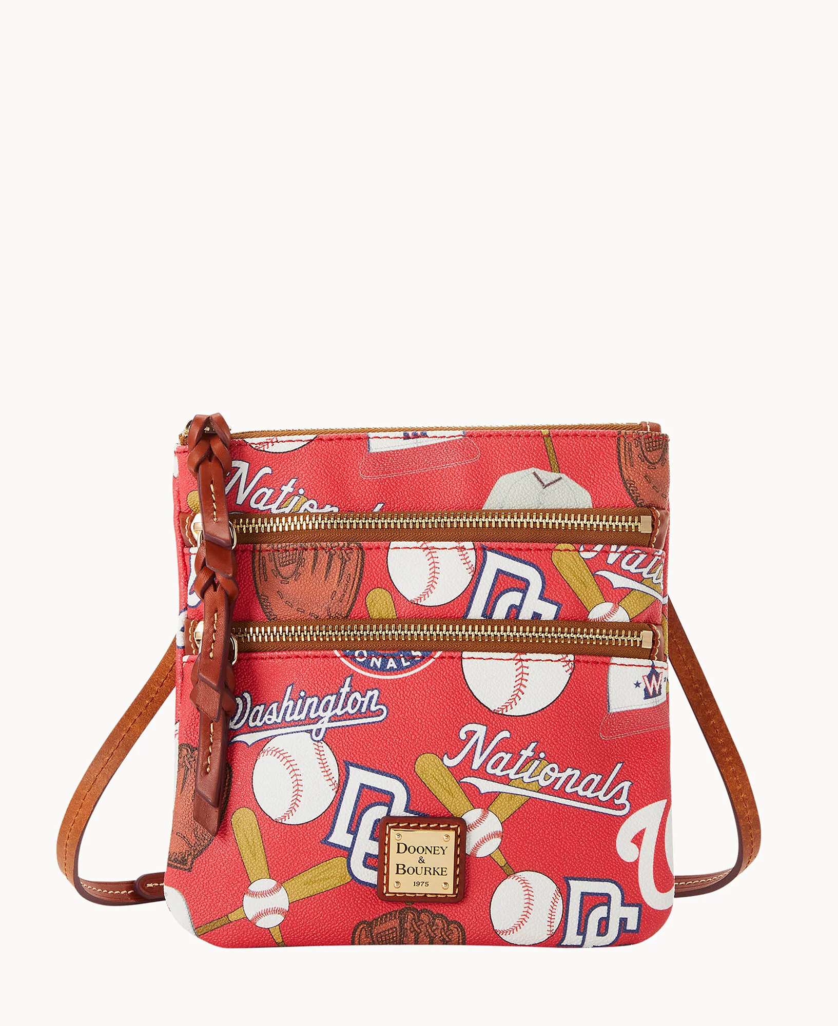 MLB Nationals Triple Zip Crossbody