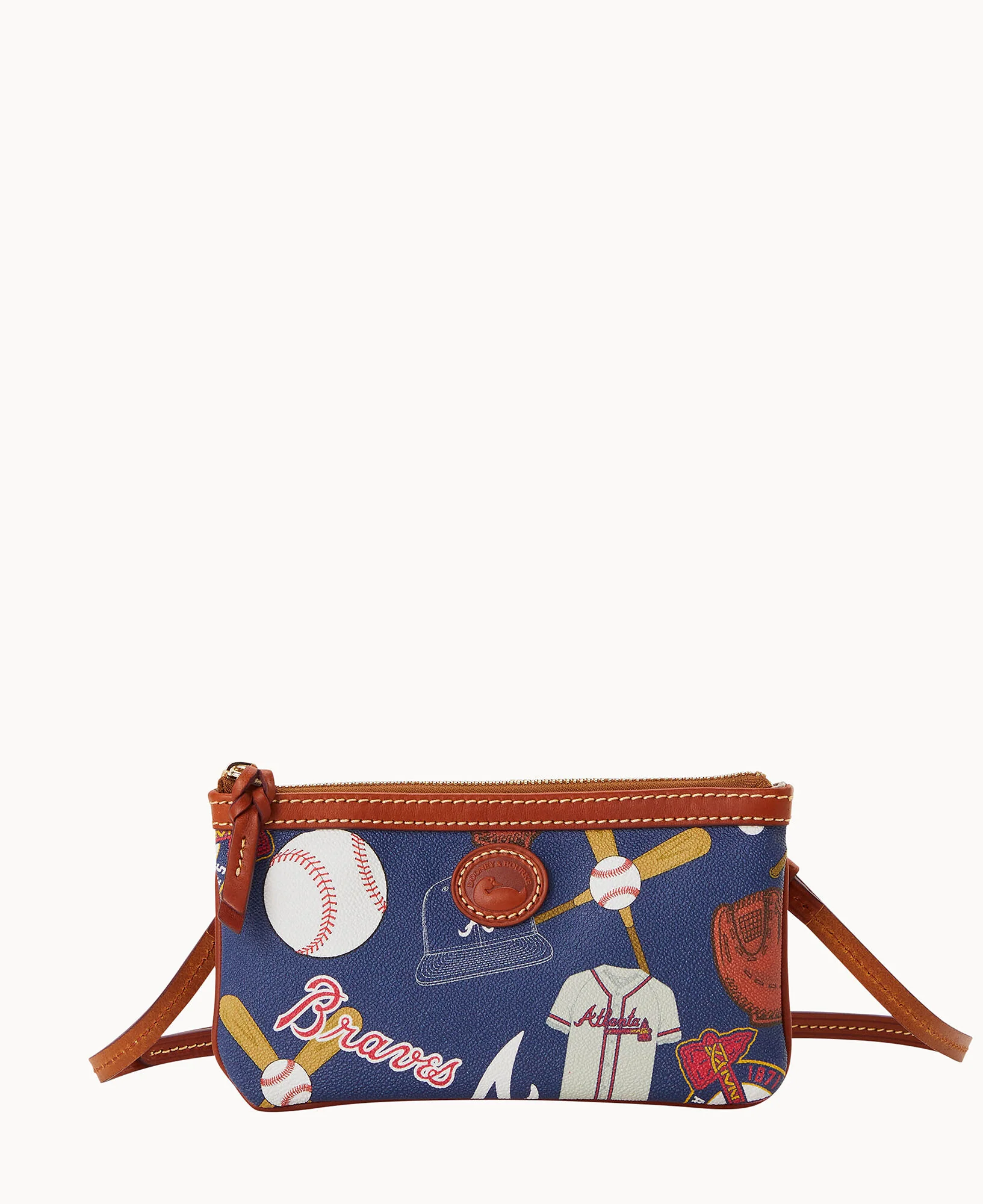 MLB Braves Large Slim Crossbody