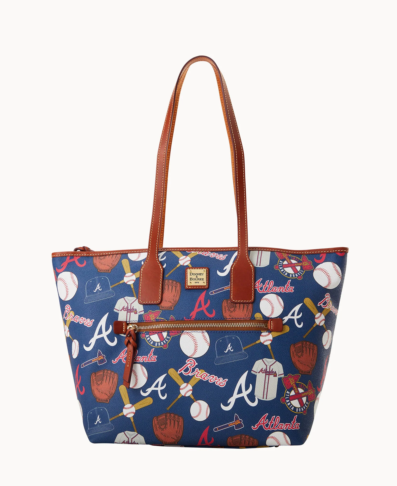 MLB Braves Zip Tote